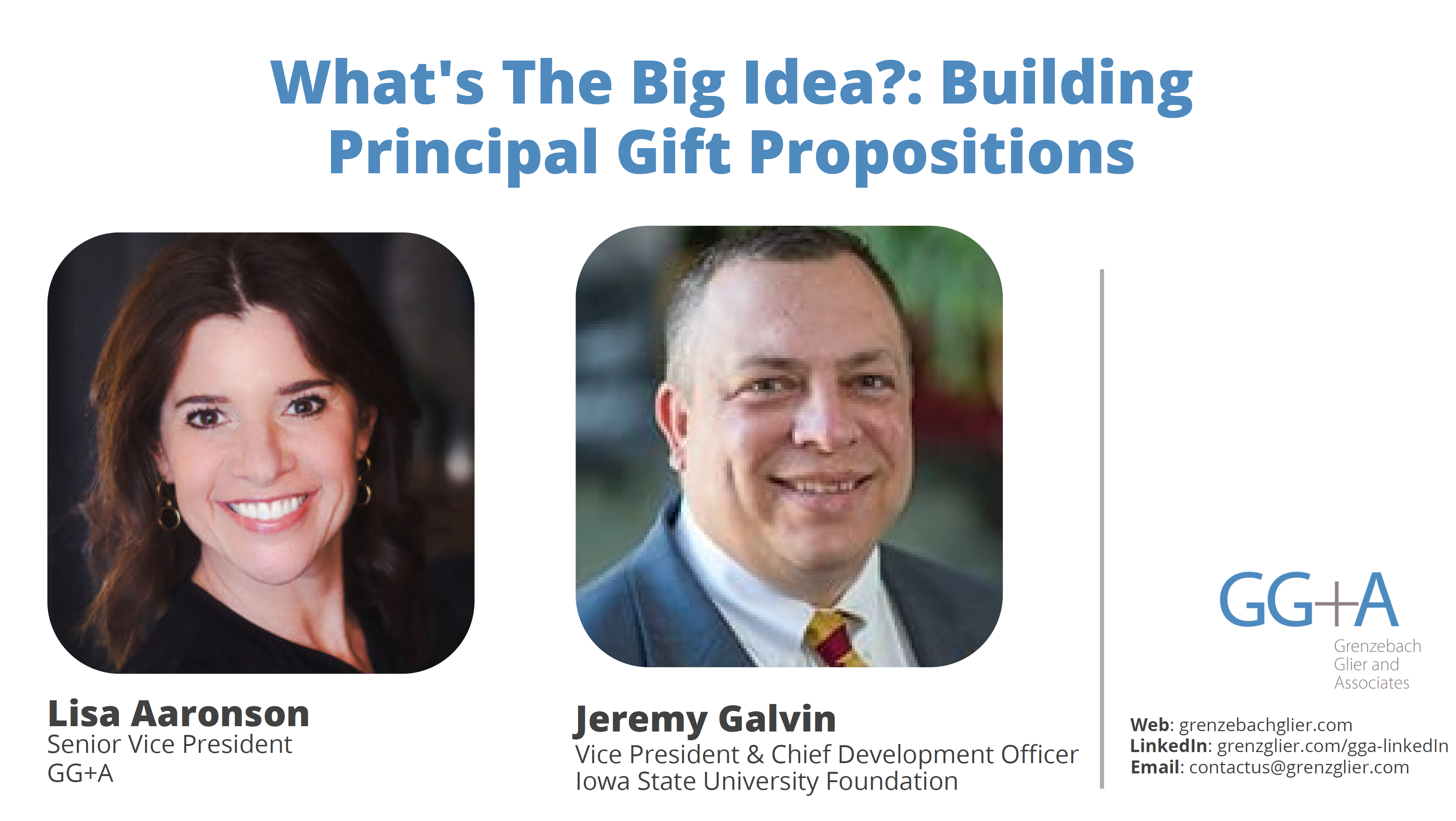 Principal Gift propsals